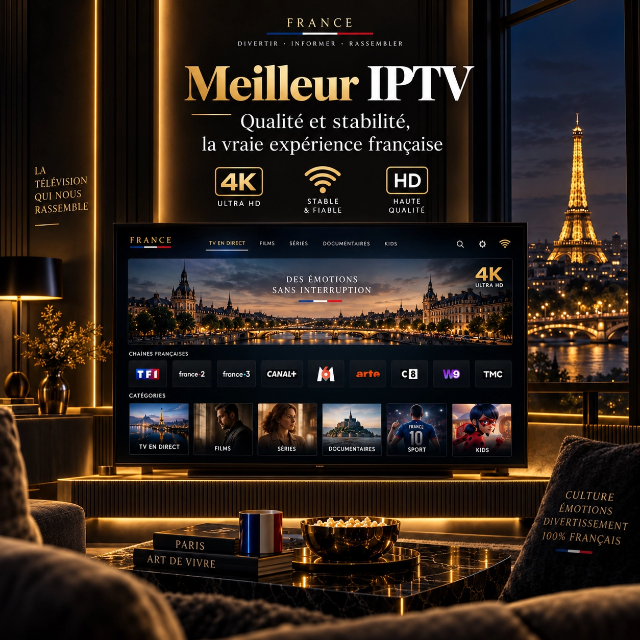 Qualité et stabilité pour choisir le meilleur IPTV